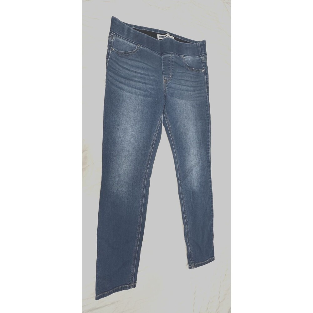 OLD NAVY ROCKSTAR SUPER SKINNY JEGGINGS WOMENS PULL ON JEANS PANTS SIZE 10 SHORT